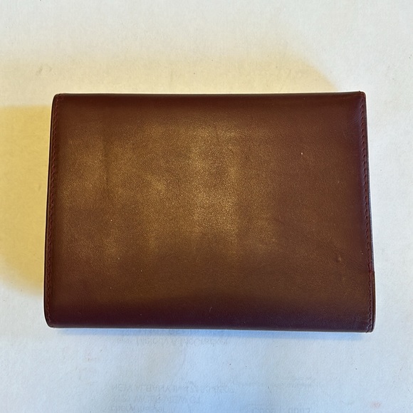 Cartier Bordeaux leather kisslock trifold wallet - Picture 2 of 10